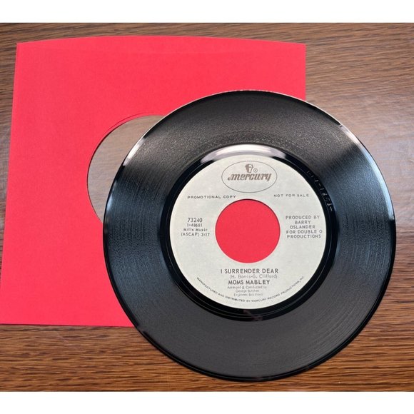 Moms Mabley That's Pops / I Surrender Dear 45 Soul Promo WLP Mercury 73240 - Picture 3 of 4